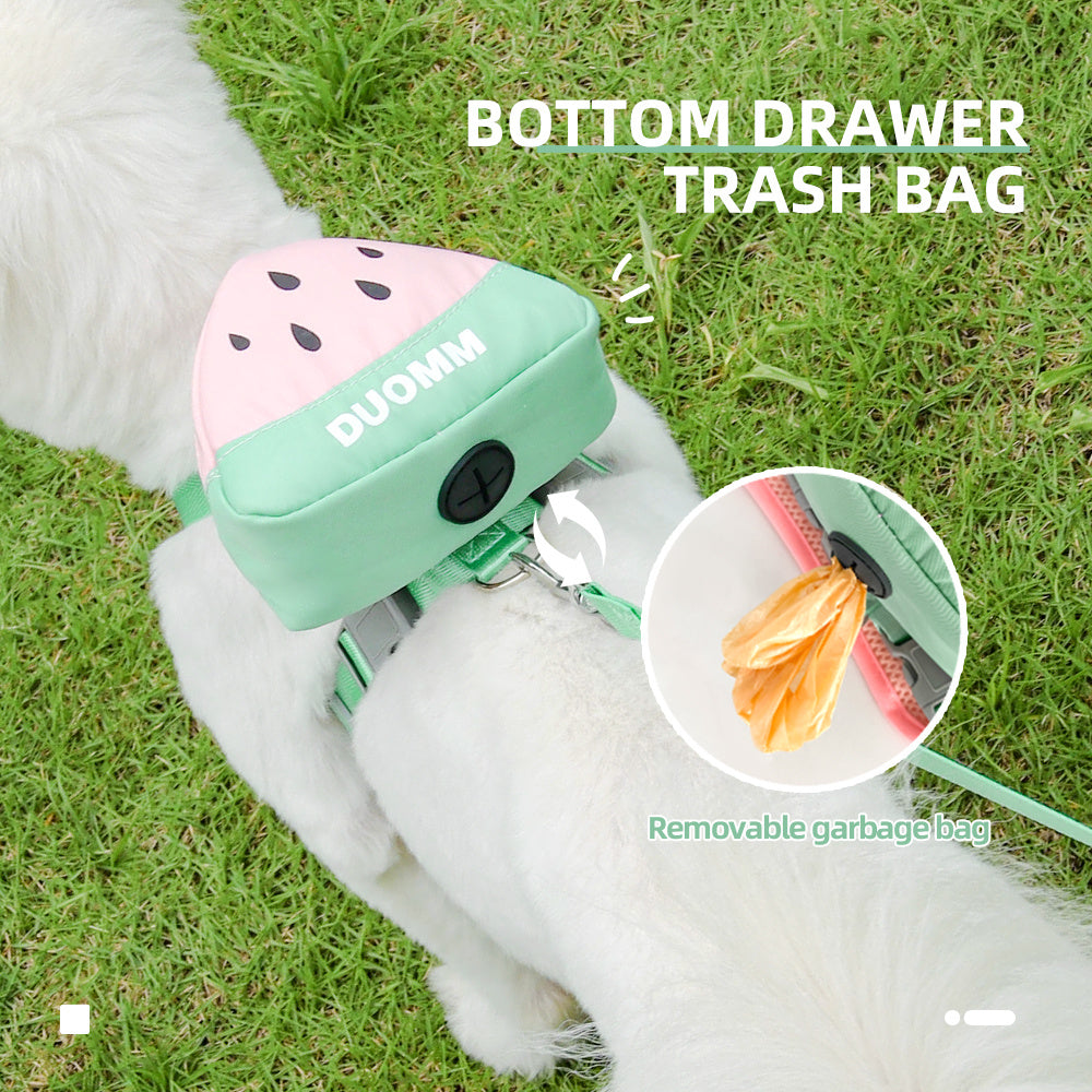 Anti Slip Soft Breathable Pet Chest Strap With Backpack - Pet Nova